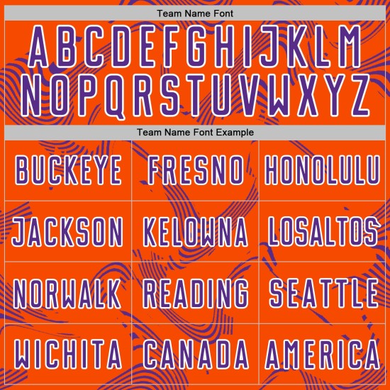 Purple-White Lines Jersey Orange Sports Sublimation Soccer Curve Custom Uniform Purple-White Lines Jersey Orange Sports Sublimation Soccer Curve Custom Uniform