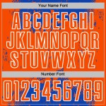 Orange-White Abstract Sports Splatter Custom Jersey Grunge Uniform Blue Soccer Thunder Sublimation Art Orange-White Abstract Sports Splatter Custom Jersey Grunge Uniform Blue Soccer Thunder Sublimation Art