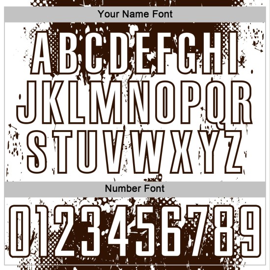 Soccer Sublimation Sports Abstract Art Brown White Jersey Uniform Splatter Grunge Custom Soccer Sublimation Sports Abstract Art Brown White Jersey Uniform Splatter Grunge Custom