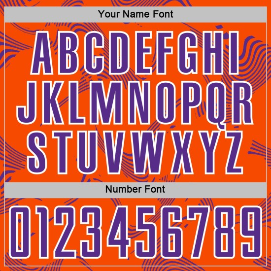 Purple-White Lines Jersey Orange Sports Sublimation Soccer Curve Custom Uniform Purple-White Lines Jersey Orange Sports Sublimation Soccer Curve Custom Uniform