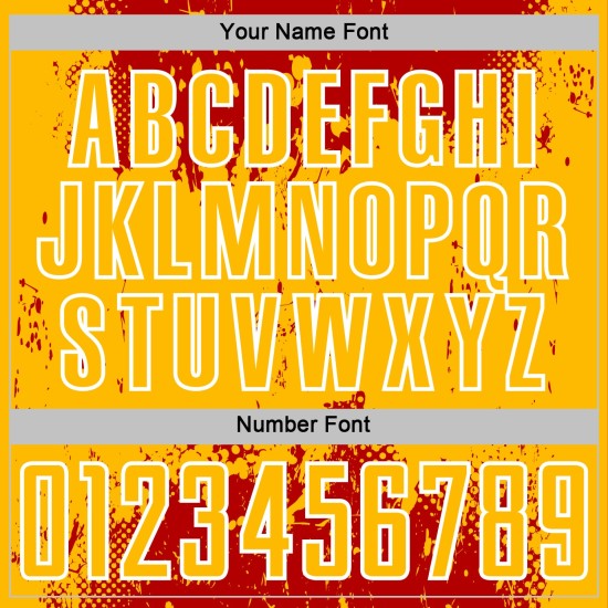 Abstract Soccer Sublimation Gold-White Art Custom Sports Grunge Uniform Red Jersey Splatter Abstract Soccer Sublimation Gold-White Art Custom Sports Grunge Uniform Red Jersey Splatter