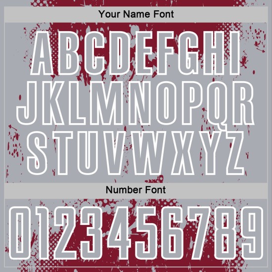 Soccer Sublimation Art Grunge Uniform Sports Splatter Abstract Gray-White Jersey Custom Crimson Soccer Sublimation Art Grunge Uniform Sports Splatter Abstract Gray-White Jersey Custom Crimson