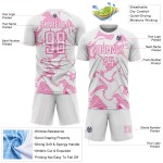 Sublimation Jersey Lines Custom White Pink Sports Curve Uniform Soccer Sublimation Jersey Lines Custom White Pink Sports Curve Uniform Soccer