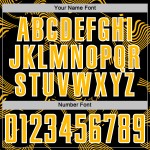 Curve Custom Black Uniform Lines Jersey Sublimation Soccer Gold-White Sports