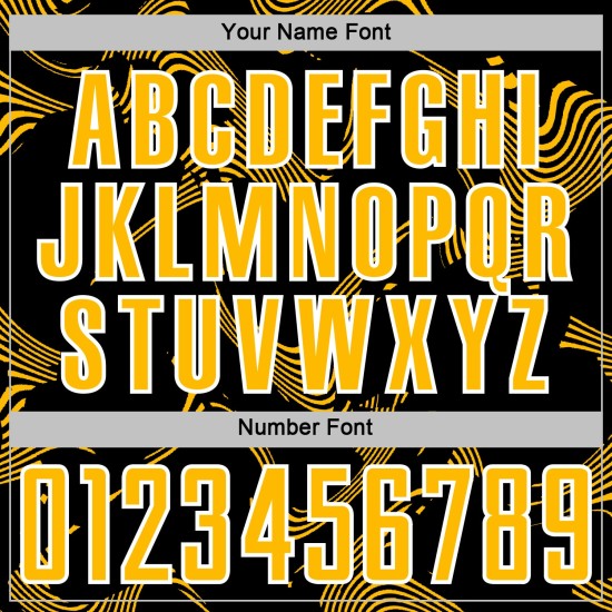 Curve Custom Black Uniform Lines Jersey Sublimation Soccer Gold-White Sports