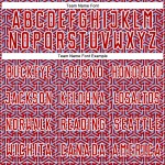 Soccer Jersey Custom Arrow Uniform Blue-White Sublimation Geometric Red Light