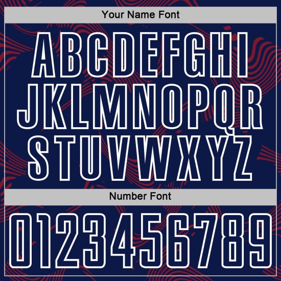 Crimson-White Sports Uniform Jersey Navy Soccer Sublimation Lines Custom Curve