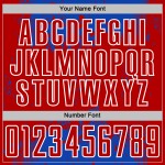 Custom Red-White Soccer Sublimation Grunge Blue Jersey Abstract Thunder Art Sports Splatter Uniform Custom Red-White Soccer Sublimation Grunge Blue Jersey Abstract Thunder Art Sports Splatter Uniform