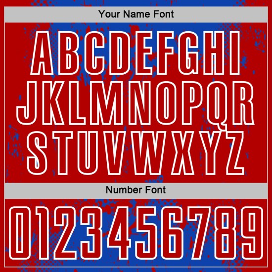 Custom Red-White Soccer Sublimation Grunge Blue Jersey Abstract Thunder Art Sports Splatter Uniform Custom Red-White Soccer Sublimation Grunge Blue Jersey Abstract Thunder Art Sports Splatter Uniform