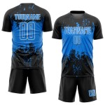 Uniform Sports Jersey Splatter Grunge Blue-White Custom Sublimation Soccer Abstract Powder Art Black Uniform Sports Jersey Splatter Grunge Blue-White Custom Sublimation Soccer Abstract Powder Art Black