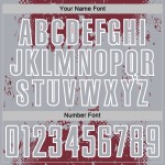 Custom Soccer Splatter Sublimation Burgundy Jersey Gray-White Sports Grunge Art Abstract Uniform