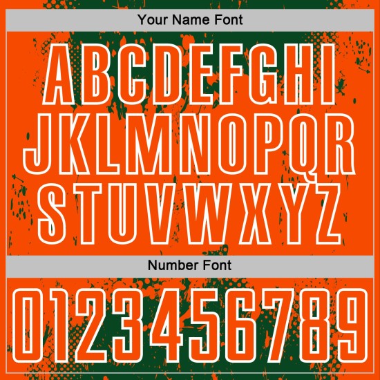 Art Soccer Uniform Sports Orange-White Custom Sublimation Grunge Splatter Abstract Jersey Green Art Soccer Uniform Sports Orange-White Custom Sublimation Grunge Splatter Abstract Jersey Green