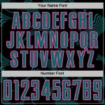 Sports Soccer Teal-Pink Custom Black Uniform Lines Sublimation Jersey Curve