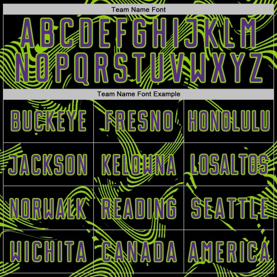 Lines Soccer Custom Jersey Green Uniform Purple-Neon Sublimation Curve Black Sports