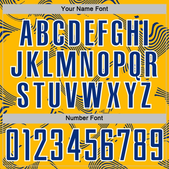 Custom Jersey Curve Sublimation Royal-White Gold Soccer Uniform Lines Sports Custom Jersey Curve Sublimation Royal-White Gold Soccer Uniform Lines Sports