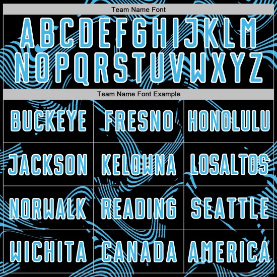 Sports Curve Sublimation Black Custom Sky Jersey Blue-White Lines Uniform Soccer Sports Curve Sublimation Black Custom Sky Jersey Blue-White Lines Uniform Soccer