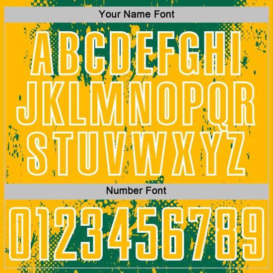 Sports Art Sublimation Splatter Jersey Green Gold-White Uniform Soccer Abstract Custom Grunge Kelly Sports Art Sublimation Splatter Jersey Green Gold-White Uniform Soccer Abstract Custom Grunge Kelly