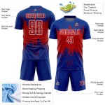 Splatter Red-White Sublimation Jersey Grunge Soccer Abstract Sports Art Custom Uniform Royal Splatter Red-White Sublimation Jersey Grunge Soccer Abstract Sports Art Custom Uniform Royal