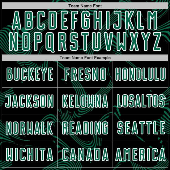 Kelly Uniform Sublimation Soccer Custom Black Curve Sports Lines Jersey Green-White Kelly Uniform Sublimation Soccer Custom Black Curve Sports Lines Jersey Green-White