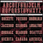 Soccer Crimson-Cream Lines Sports Custom Jersey Black Sublimation Uniform Curve Soccer Crimson-Cream Lines Sports Custom Jersey Black Sublimation Uniform Curve