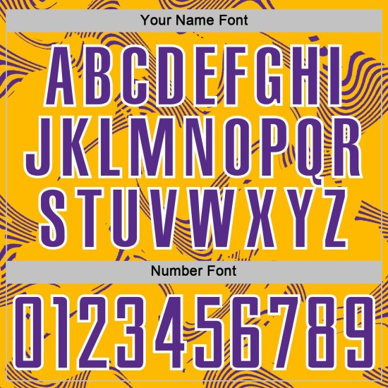 Sublimation Gold Purple-White Sports Soccer Uniform Custom Curve Jersey Lines Sublimation Gold Purple-White Sports Soccer Uniform Custom Curve Jersey Lines