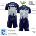 Art Silver-White Sublimation Soccer Grunge Uniform Sports Custom Jersey Abstract Splatter Navy Art Silver-White Sublimation Soccer Grunge Uniform Sports Custom Jersey Abstract Splatter Navy