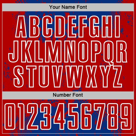 Splatter Red-White Sublimation Jersey Grunge Soccer Abstract Sports Art Custom Uniform Royal Splatter Red-White Sublimation Jersey Grunge Soccer Abstract Sports Art Custom Uniform Royal