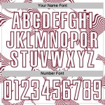 Custom Sublimation Lines White Uniform Curve Crimson Jersey Soccer Sports Custom Sublimation Lines White Uniform Curve Crimson Jersey Soccer Sports